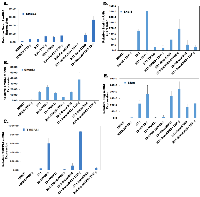 Figure 5:  Effect of gene knockdown on metastasis promoting genes.  