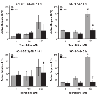 Figure 3:  Effect of Taurolidine on Effector Caspase-3  in Neuroblastoma Cell Lines. 