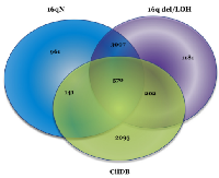 Figure 6:  Venn Diagram of Variant-containing Genes  in CilDB. 