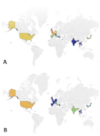 Figure 6:  Global variation in frequency of PIK3CA aberration in oral cancer. 